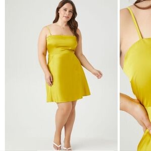 Forever 21 Chartreuse Mini Dress